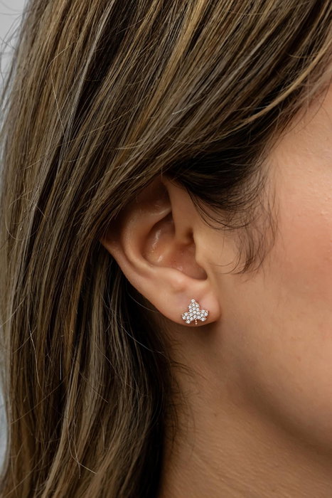 Heliophilia Silver NRZ999489 Pendientes de Plata de Ley 925 con Baño de Oro Rosa y Circonita - Accesorio Elegante y Sofisticado para Mujer